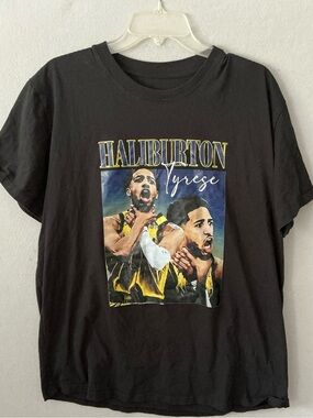 Tyrese Haliburton Choke Shirt Mens XL Indiana Pacers Vintage Graphic Rap Tee